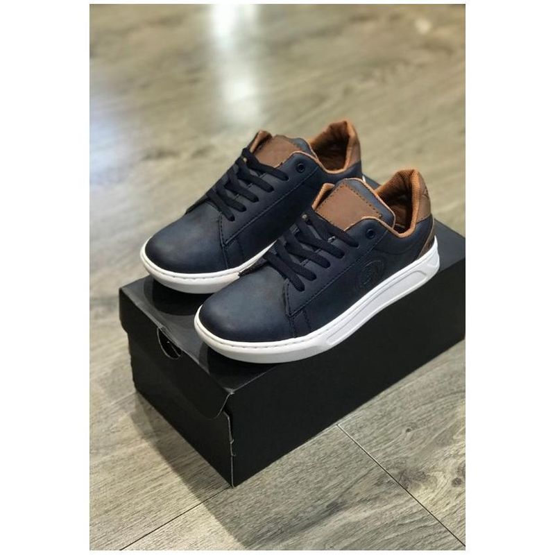 GENERICO - TENIS HOMBRE AZUL SUELA BLANCA