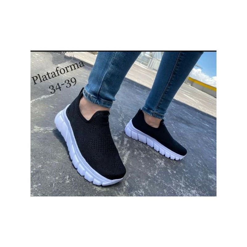GENERICO - TENIS  PARA MUJER NEGRO