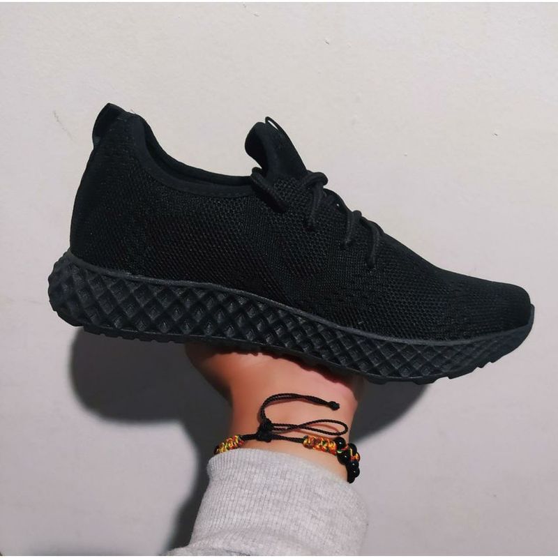 GENERICO - TENIS PARA MUJER  COLOR NEGRO