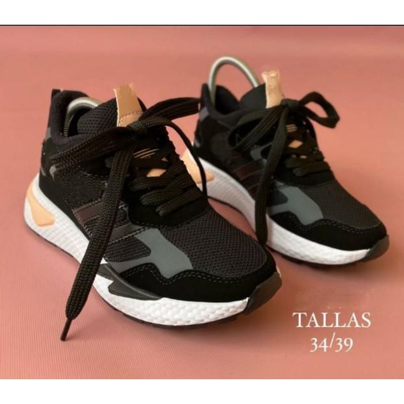 GENERICO - TENIS PARA MUJER COLOR NEGRO