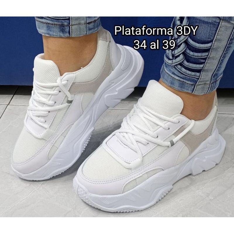GENERICO - TENIS MUER BLANCO PLATAFORMA