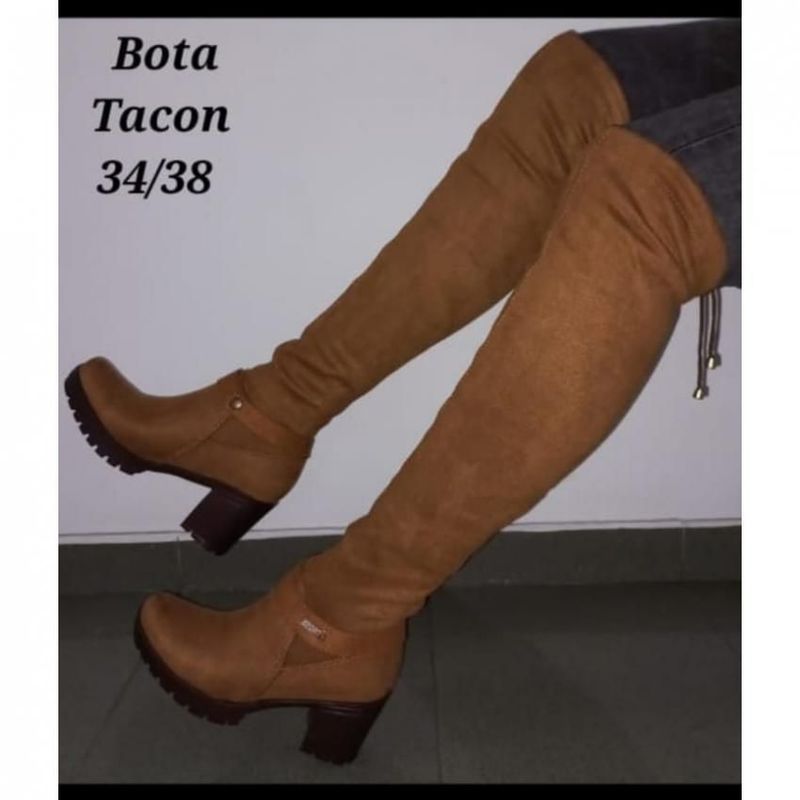 GENERICO - BOTAS MUJER LARGA CON TOCON