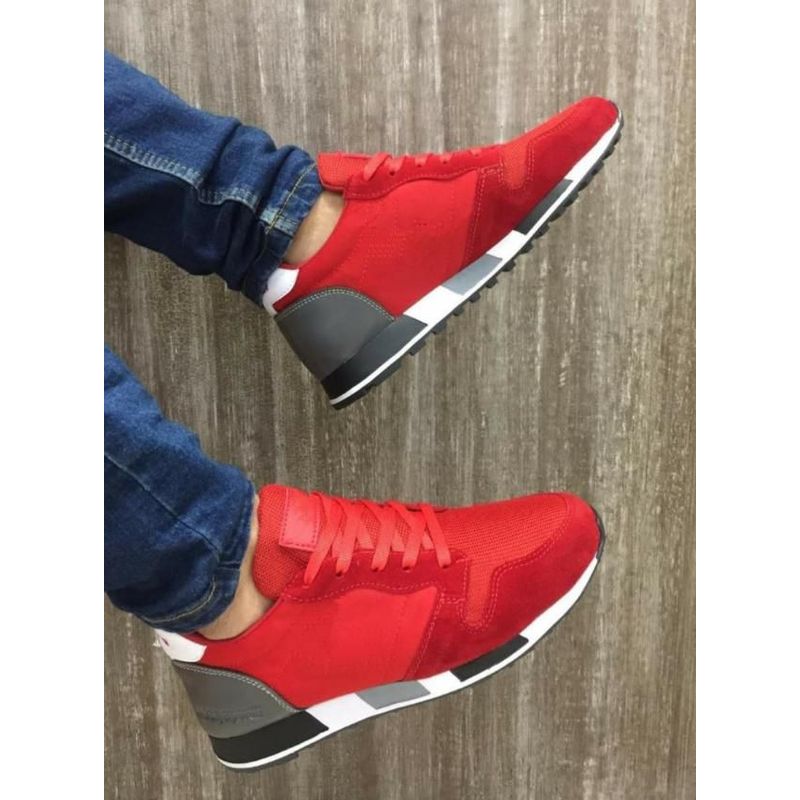 GENERICO - TENIS HOMBRE CASUAL ROJO