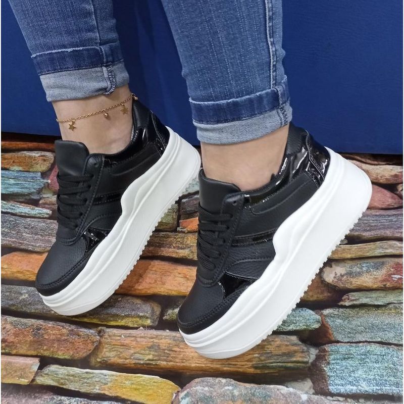 GENERICO - TENIS PARA MUJER NEGRO