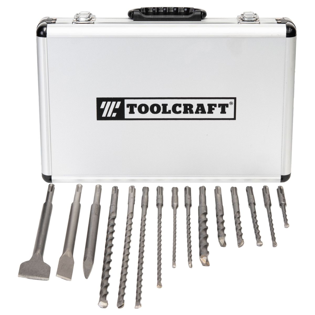 TOOLCRAFT - Set De Cinceles Y Brocas Sds Plus Toolcraft Estuche Metálico
