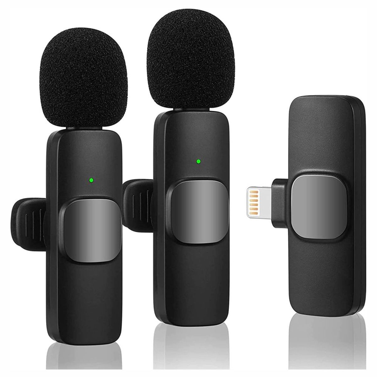 GENERICO - Micrófono Inalámbrico 2 En 1 De Solapa Para ¡Phone O ¡Pad