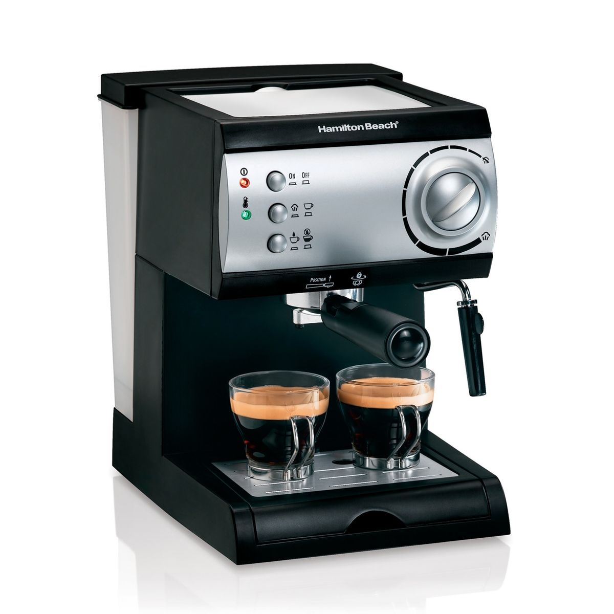 HAMILTON BEACH - Máquina Cafetera Automática Esspreso y Capuccino Doble Hamilton Beach