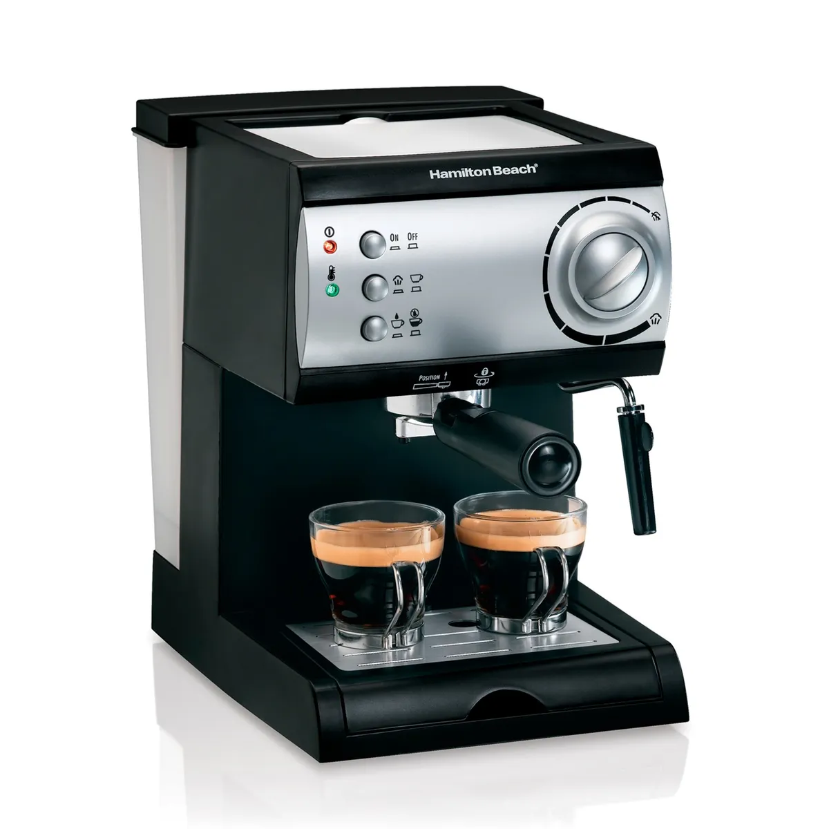 HAMILTON BEACH - Máquina Cafetera Automática Esspreso y Capuccino Doble Hamilton Beach