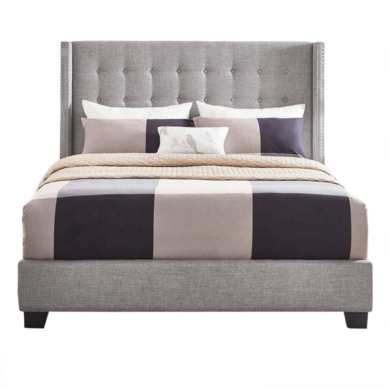 KAIU HOME - COMBO PREMIER BASE+CAB+COLCHON 160X190 GRIS