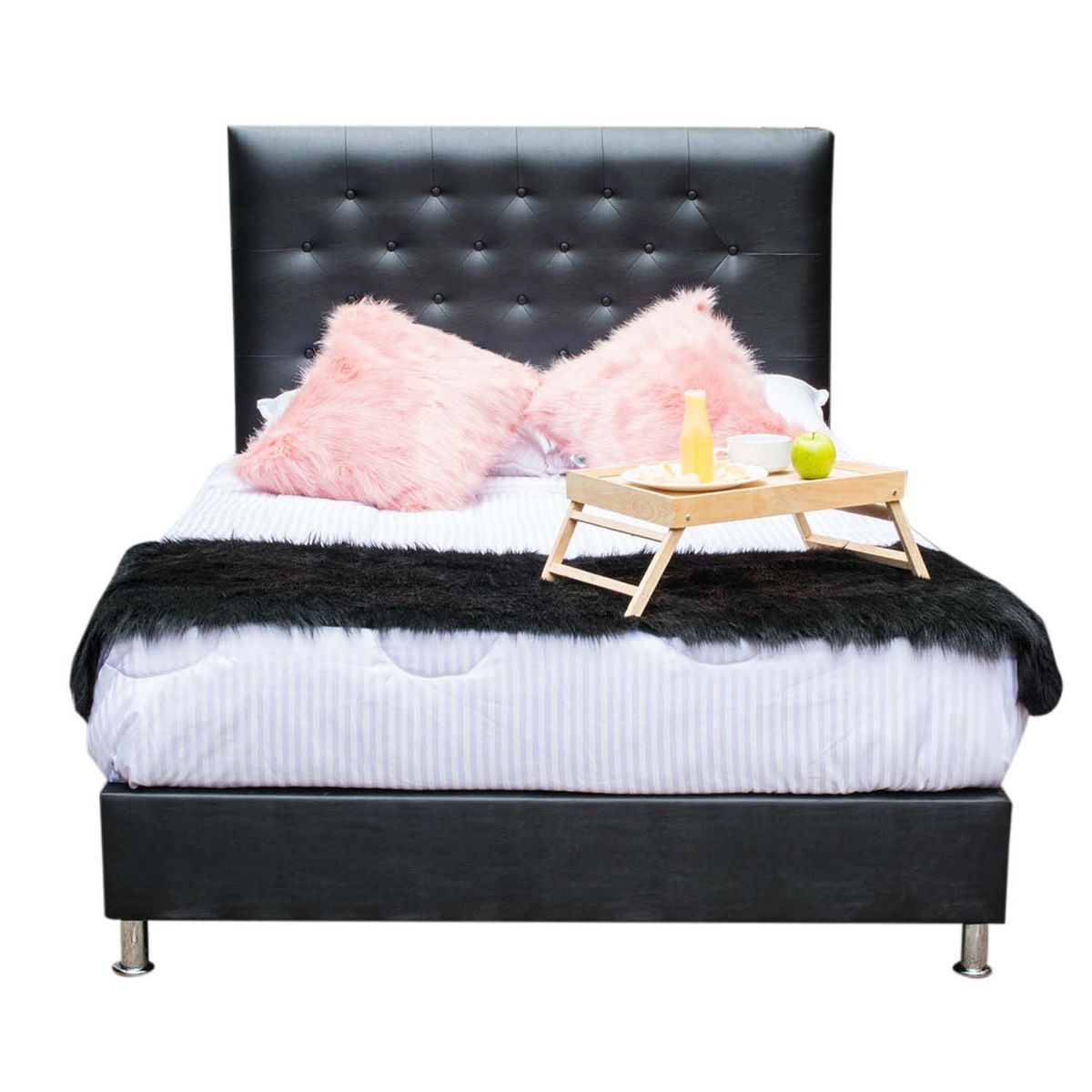 KAIU HOME - COMBO LUJO ESSENCIAL 100X190cm CUERO SINT NE