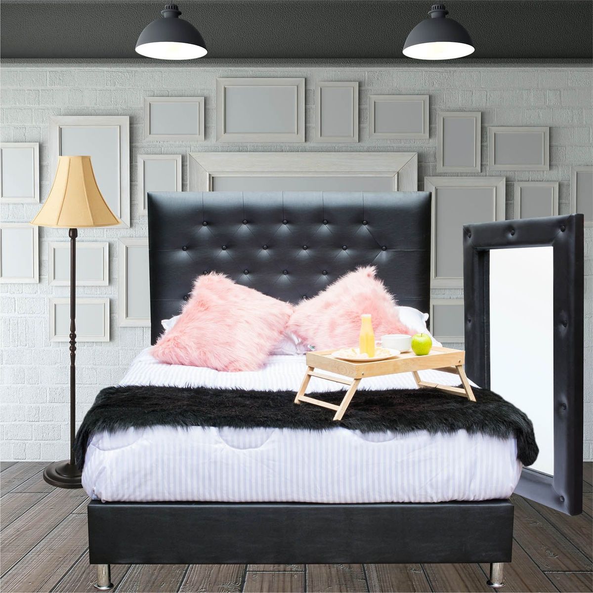 KAIU HOME - COMBO LUJO ESSENCIAL 100X190cm CUERO SINT NE