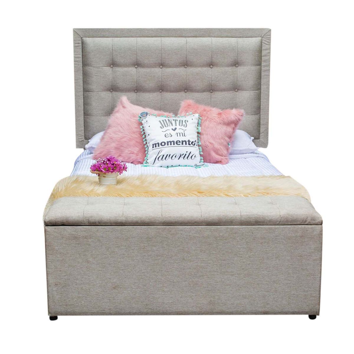 KAIU HOME - COMBO LUJO ADVANCE PILLOW 120X190cm TELA BEI