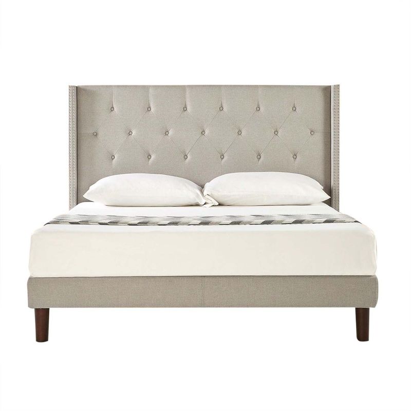 KAIU HOME - COMBO OTONO BASE+CAB+COLCHON 120X190 TELA BEIGE
