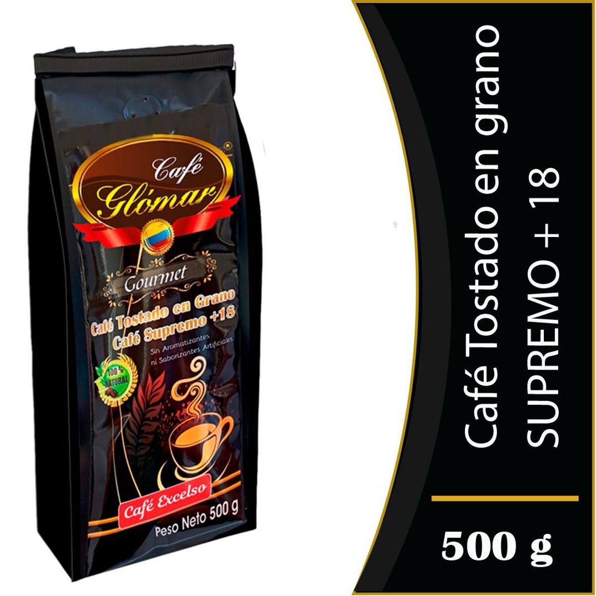 CAFE GLOMAR - Café Glómar Tostado en Grano Supremo 18 500g