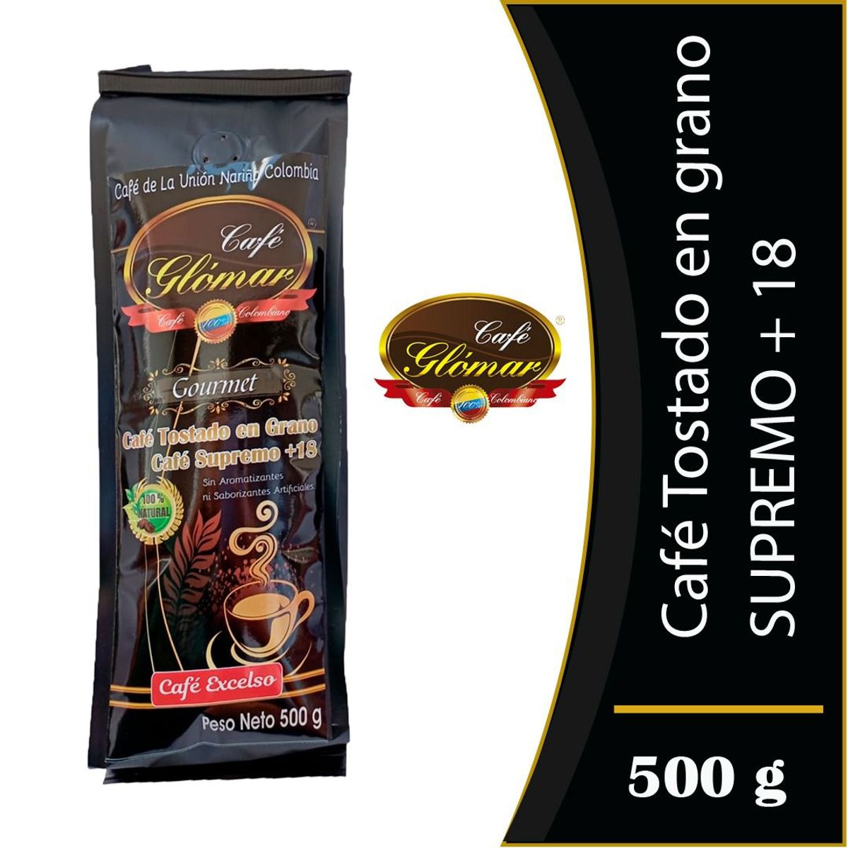 CAFE GLOMAR - Café Glómar Tostado en Grano Supremo 18 500g