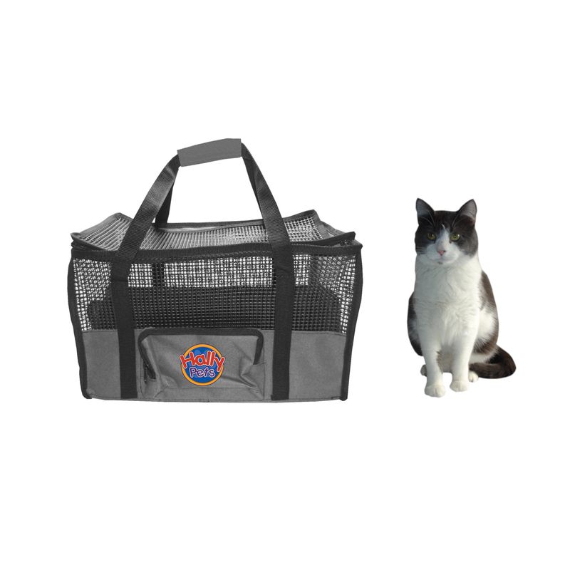 HALLY PET - Maletín cargador grande 54 x 30 x 24 cm Gris
