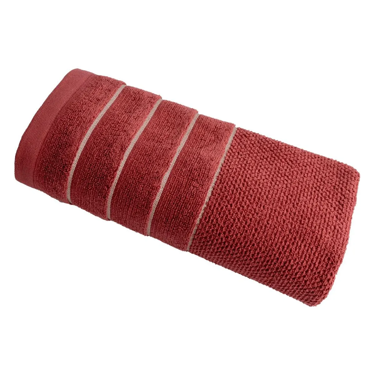 FATELARES - Toalla Fique Rojo Mineral Cuerpo 70x140cm 500gr Fatelares Algodón