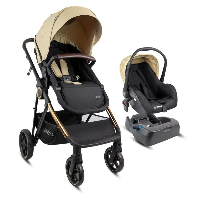 BEBESIT - Coche Bebé Travel System Cosmos Beige Bebesit  Coche Cuna
