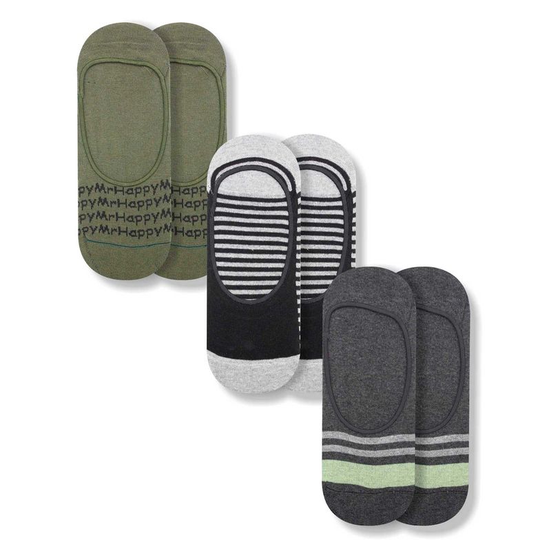 MR HAPPY - Media Calcetín Invisible Mrhappy Hombre Pack x 3 Pares