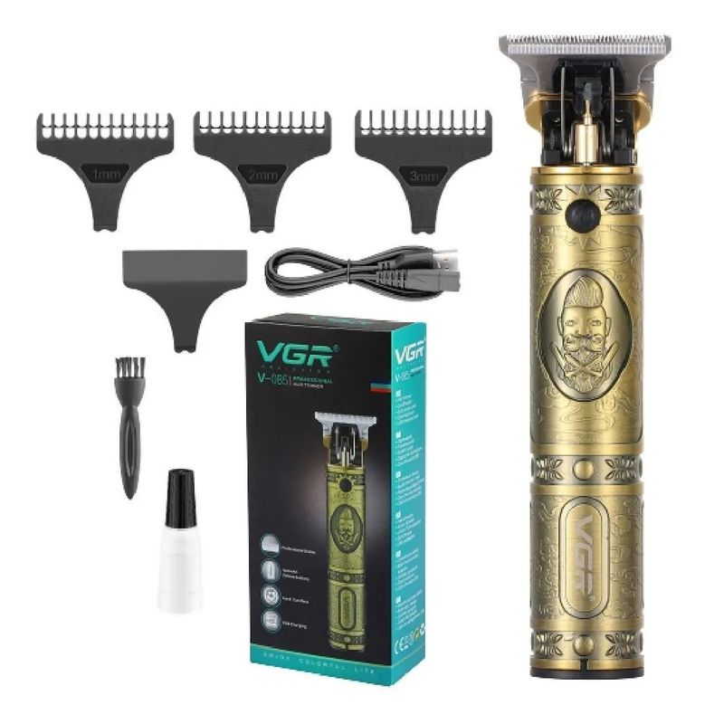 VGR - Máquina Patillera Barbera Recargable Inalambrica V-085