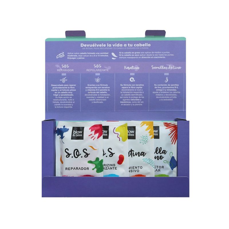 BLOW AND BLISS - Kit De Tratamientos Blow & Bliss 4 Unidades