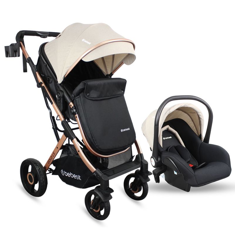BEBESIT - Coche Bebé Travel System Gold LX Beige Bebesit   Coche Cuna