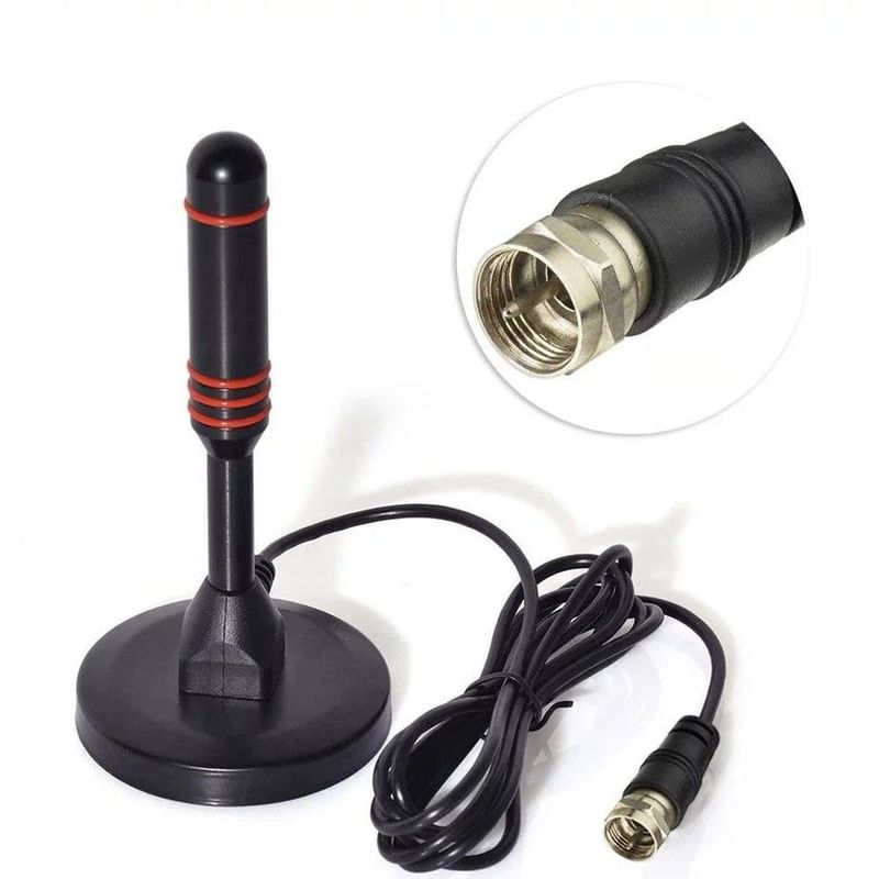 GENERICO - Antena tdt para una potente señal imanada cable 3m