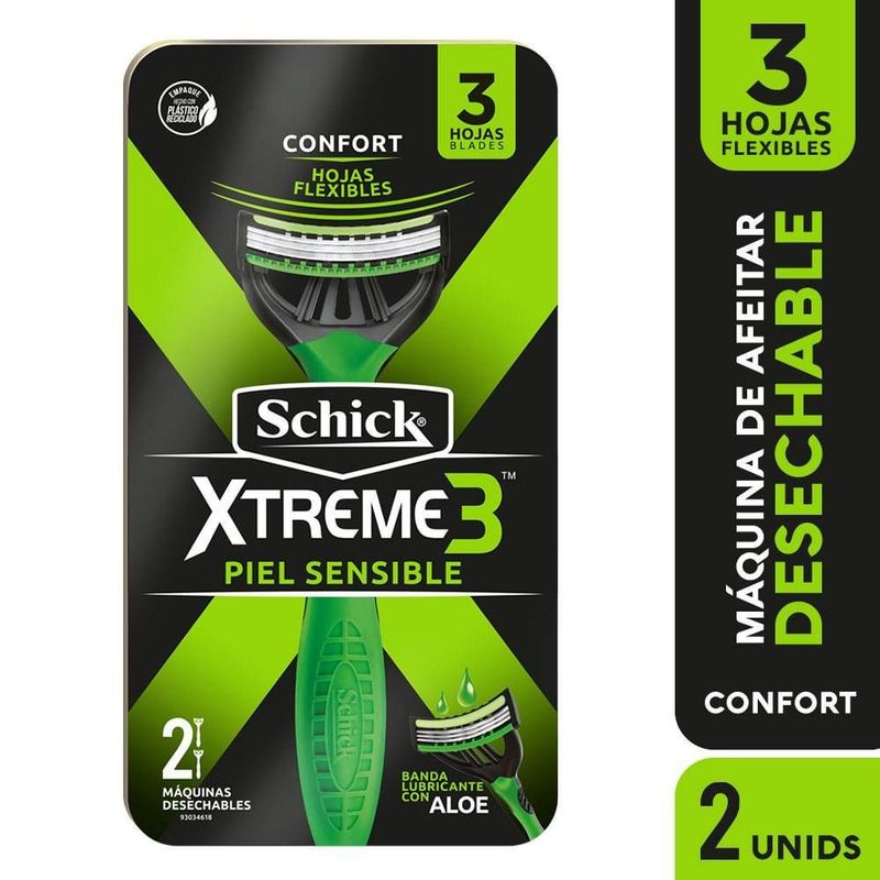 SCHICK - Maquina Afeitar Schick Xtreme 3 Sensible X 2und
