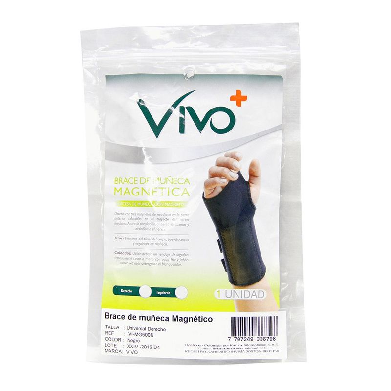 VIVO - Brace De Muñeca Magnetica Derecha