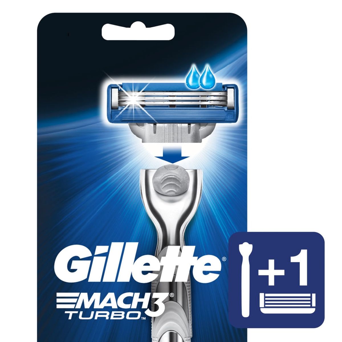 GILLETTE - Maquina De Afeitar Gillette Mach3 Turbo X 1und