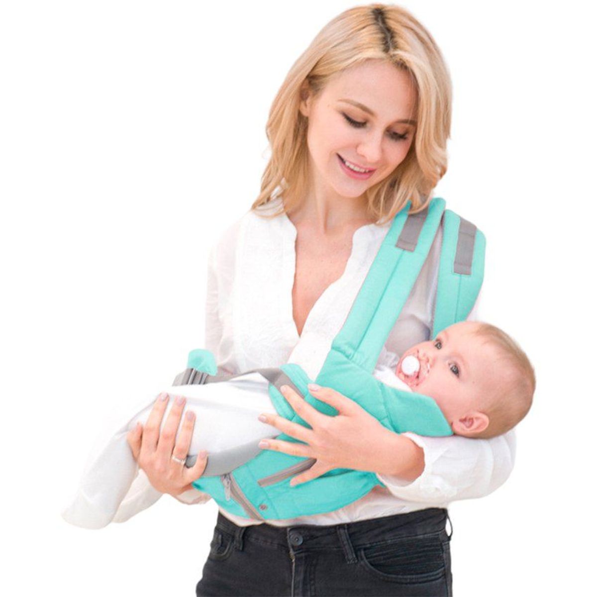 MULTIPLACE COLOMBIA - Canguro para bebe ergonómico de silla canguro fino Rosado