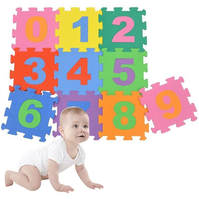 TAPE - Tapete  para bebe de numeros por 10 piezas importado de alta calidad