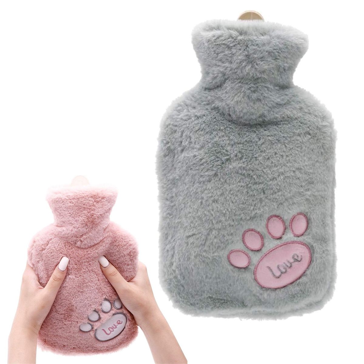 MULTIPLACE COLOMBIA - Bolsa de agua caliente de peluche grande para los colicos fina-