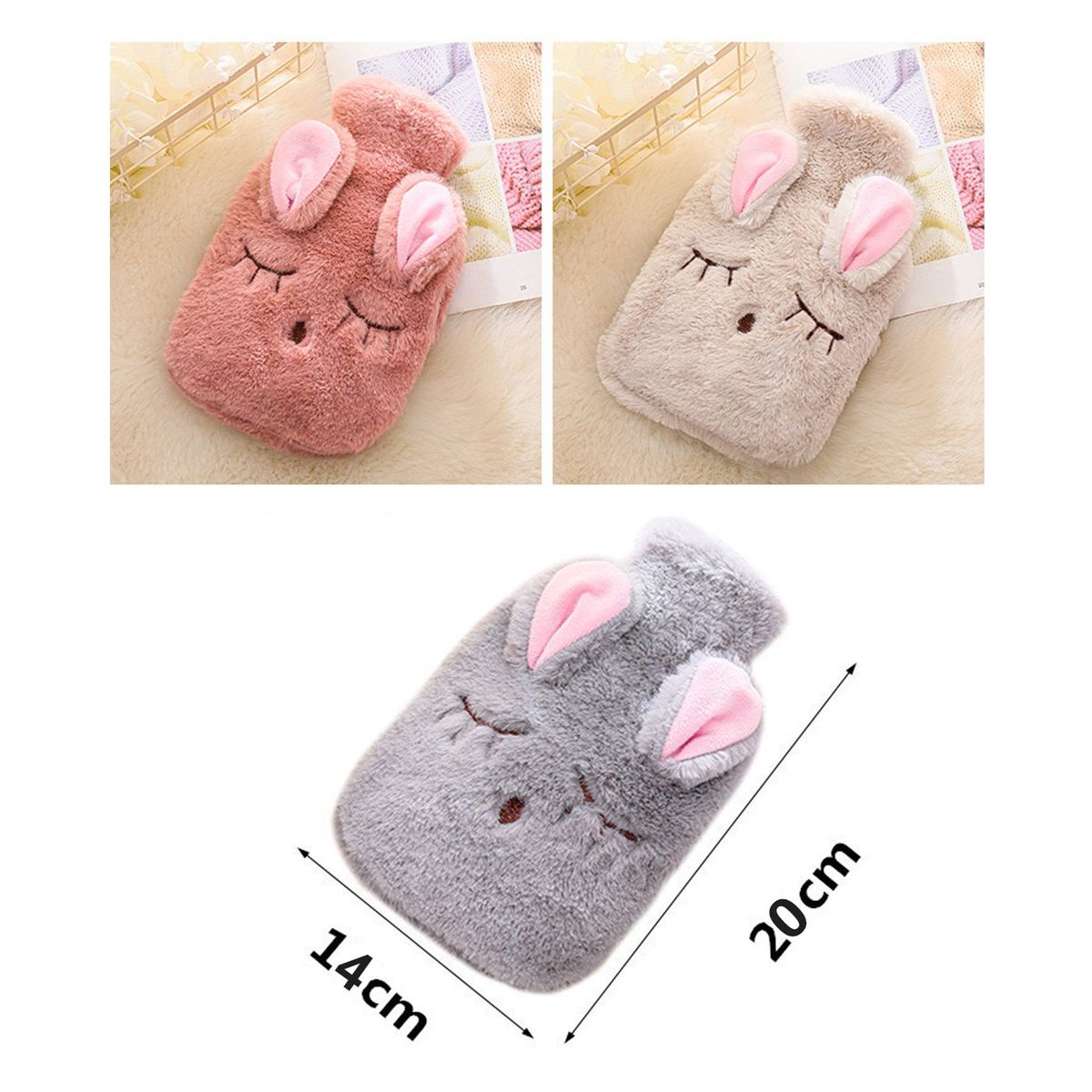 MULTIPLACE COLOMBIA - Bolsa para los colicos de agua caliente en peluche Pequeña