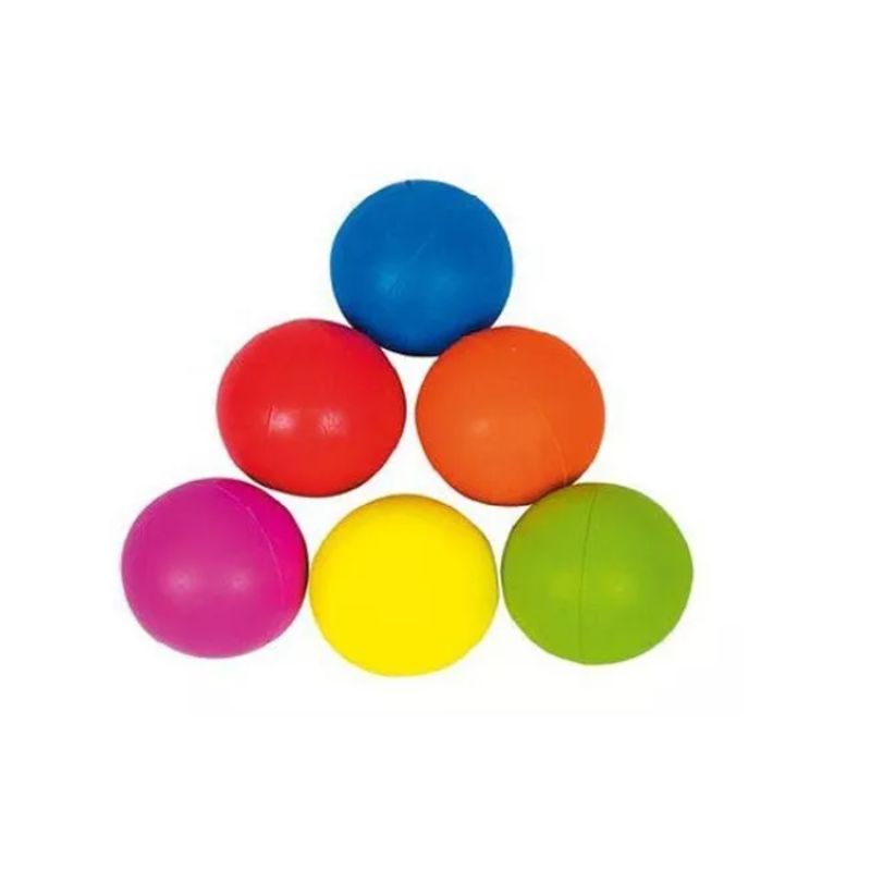 HALLY PET - 10 pelotas medianas macizas.