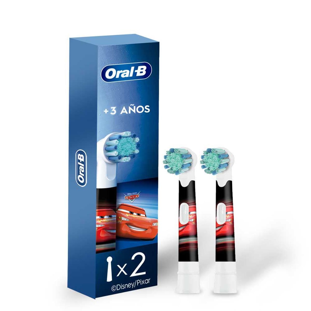 ORAL B - Oral-B Disney Cars Cabezal para Cepillo Eléctrico X 2Und