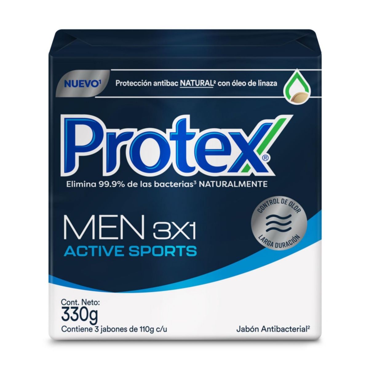 PROTEX - Jabon Protex For Men Sport X 110g X 3und en barra