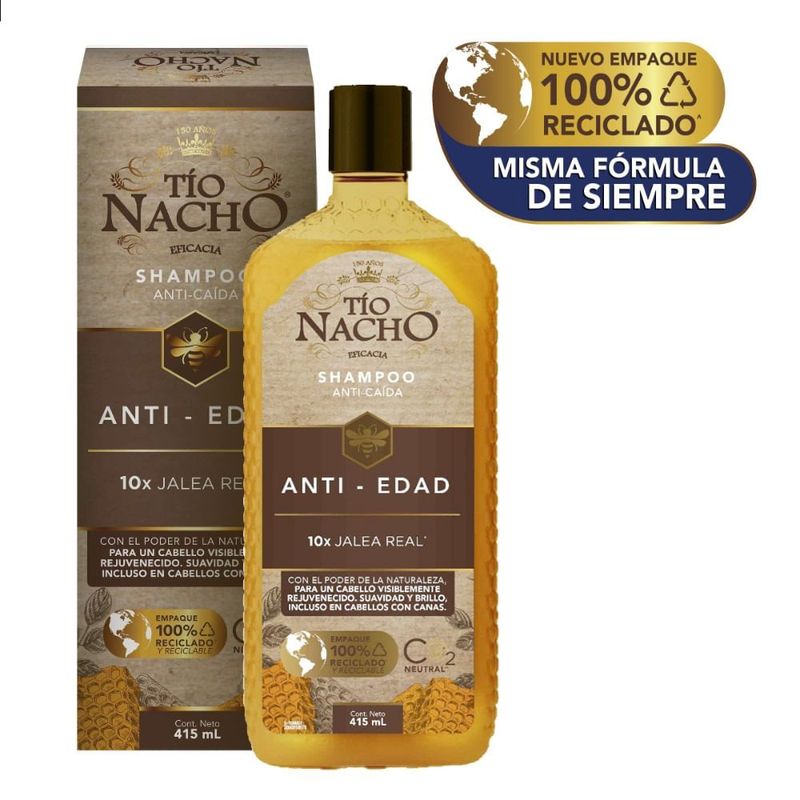TIO NACHO - Shampoo Tio Nacho Antiedad Jalea Real X 415ml