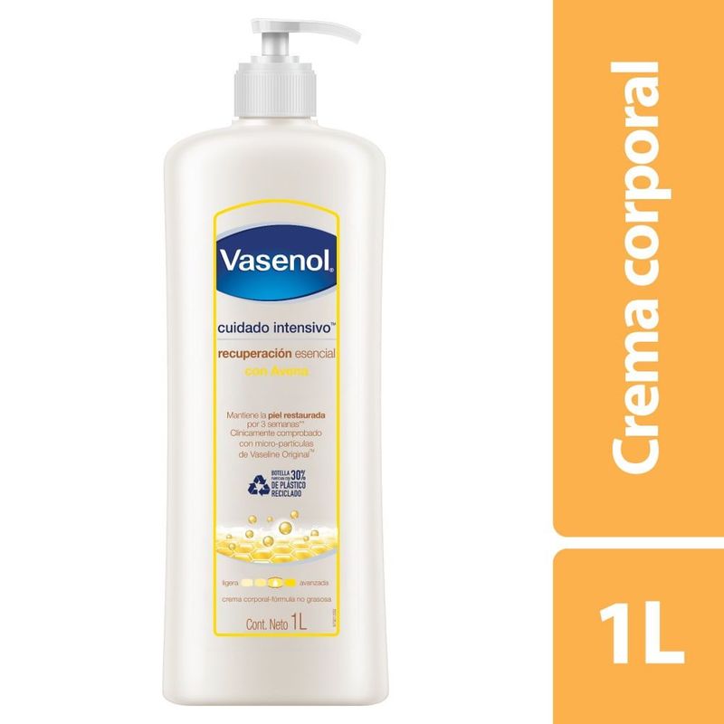 VASENOL - Crema Corporal Vasenol Avena Humectante Total X 1000ml