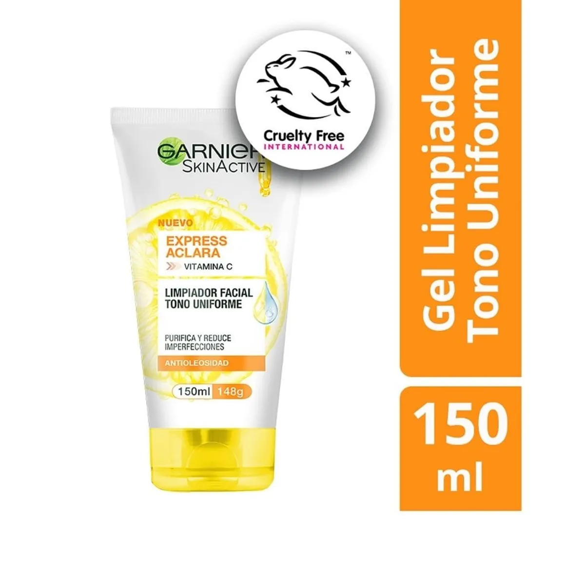 GARNIER - Gel Garnier Limpieza Facial Express Aclara X 150ml