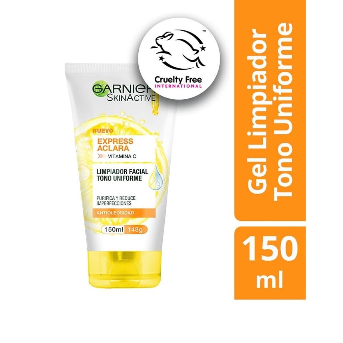 GARNIER - Gel Garnier Limpieza Facial Express Aclara X 150ml