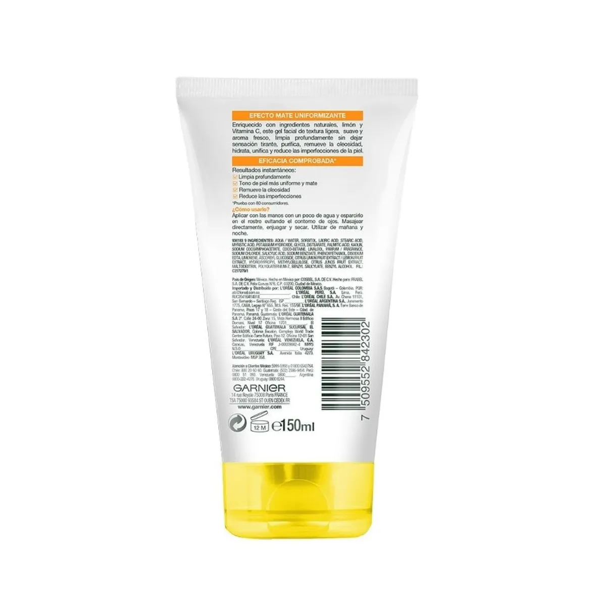 GARNIER - Gel Garnier Limpieza Facial Express Aclara X 150ml