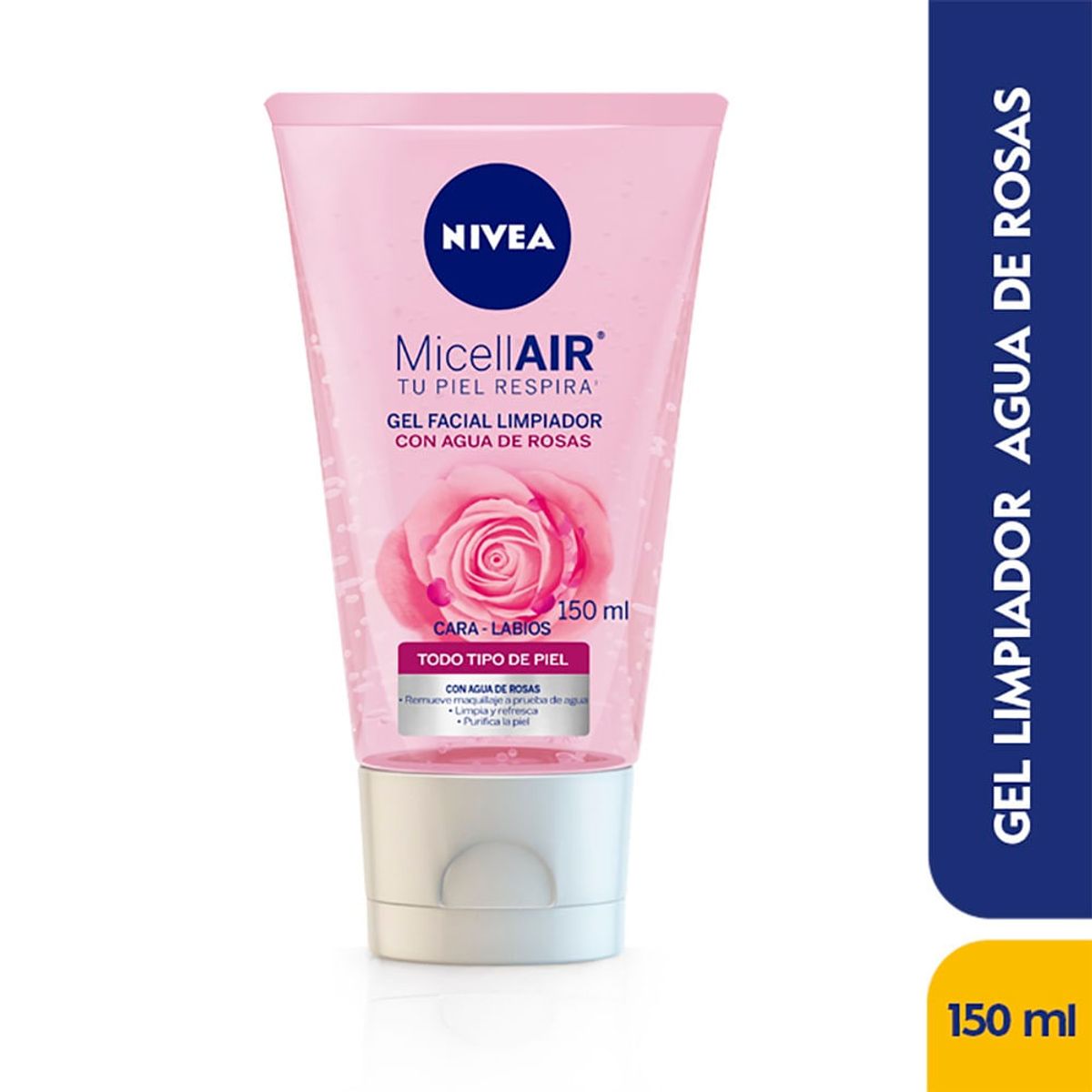 NIVEA - Gel Limpiador Nivea Agua Rosas X 150ml