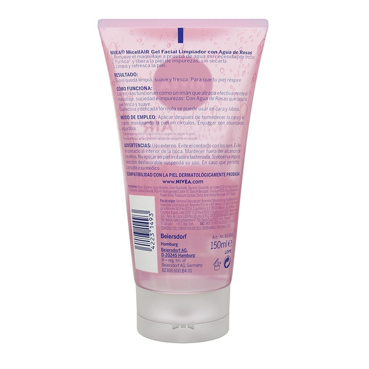 NIVEA - Gel Limpiador Nivea Agua Rosas X 150ml