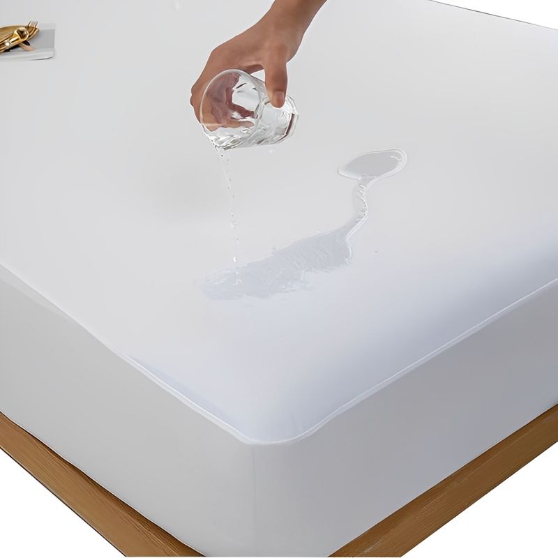 GENERICO - Protector De Colchón, Tela Anti Fluidos -  Anti Ácaros, Cama Queen, 1.60 x 1.90