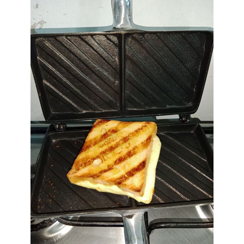 GENERICO - Sandwichera antiadherente alfusa manual 2 puestos