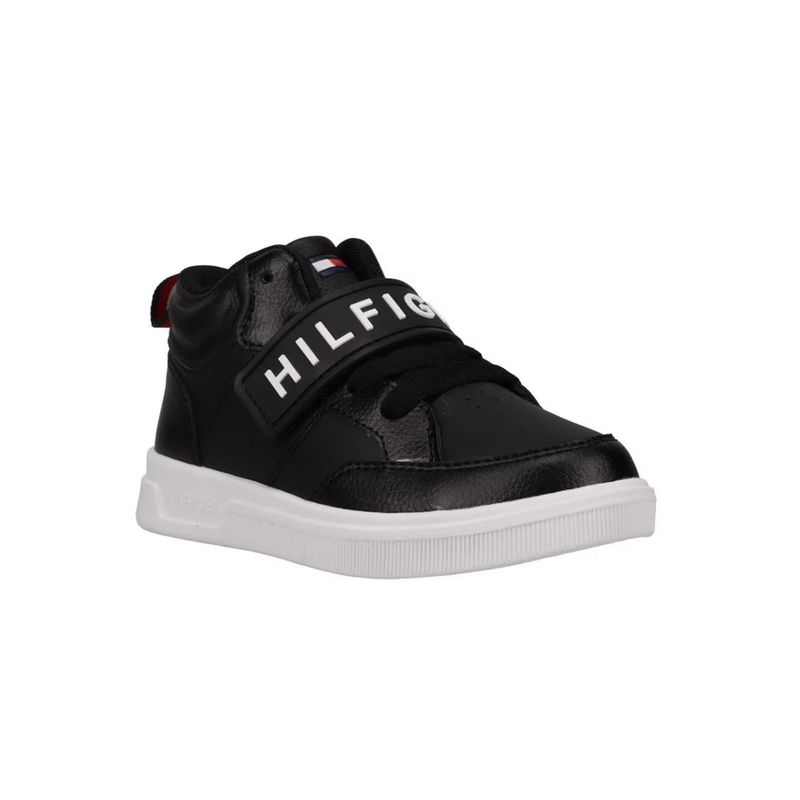 TOMMY HILFIGER - Tenis De Running Sport En Malla Niño Negro Tommy Hilfiger