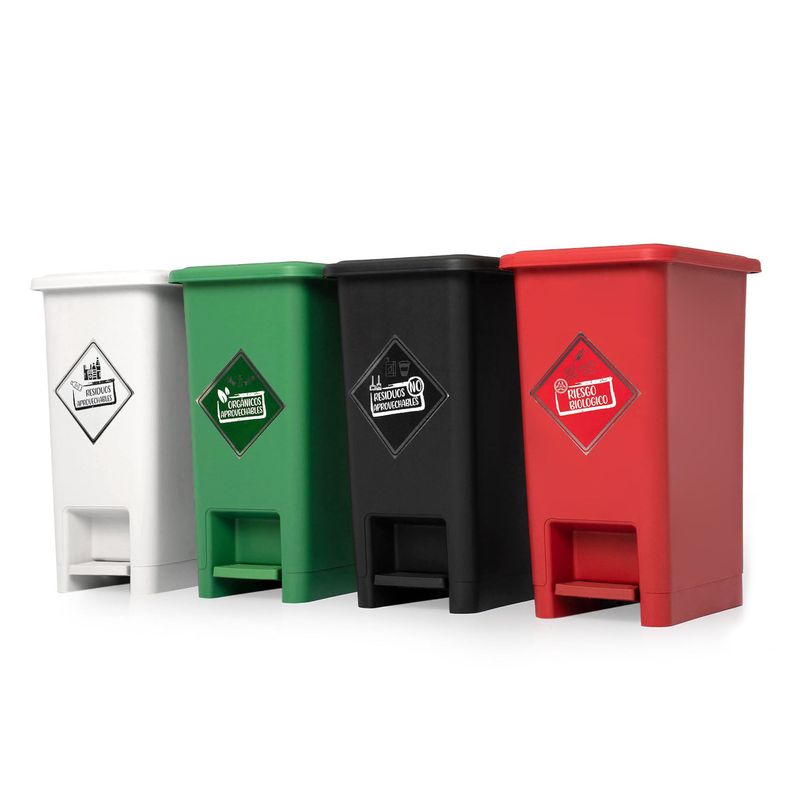 ENERGY PLUS - Punto ecológico de 12Lts con 4 canecas de reciclaje