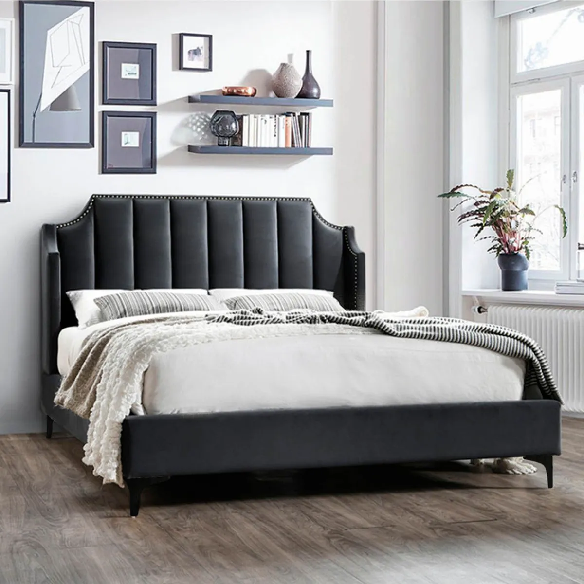 KAIU HOME - COMBO PRESTIGE 140X190 BAS+COLCH+CABECERO NEGRO