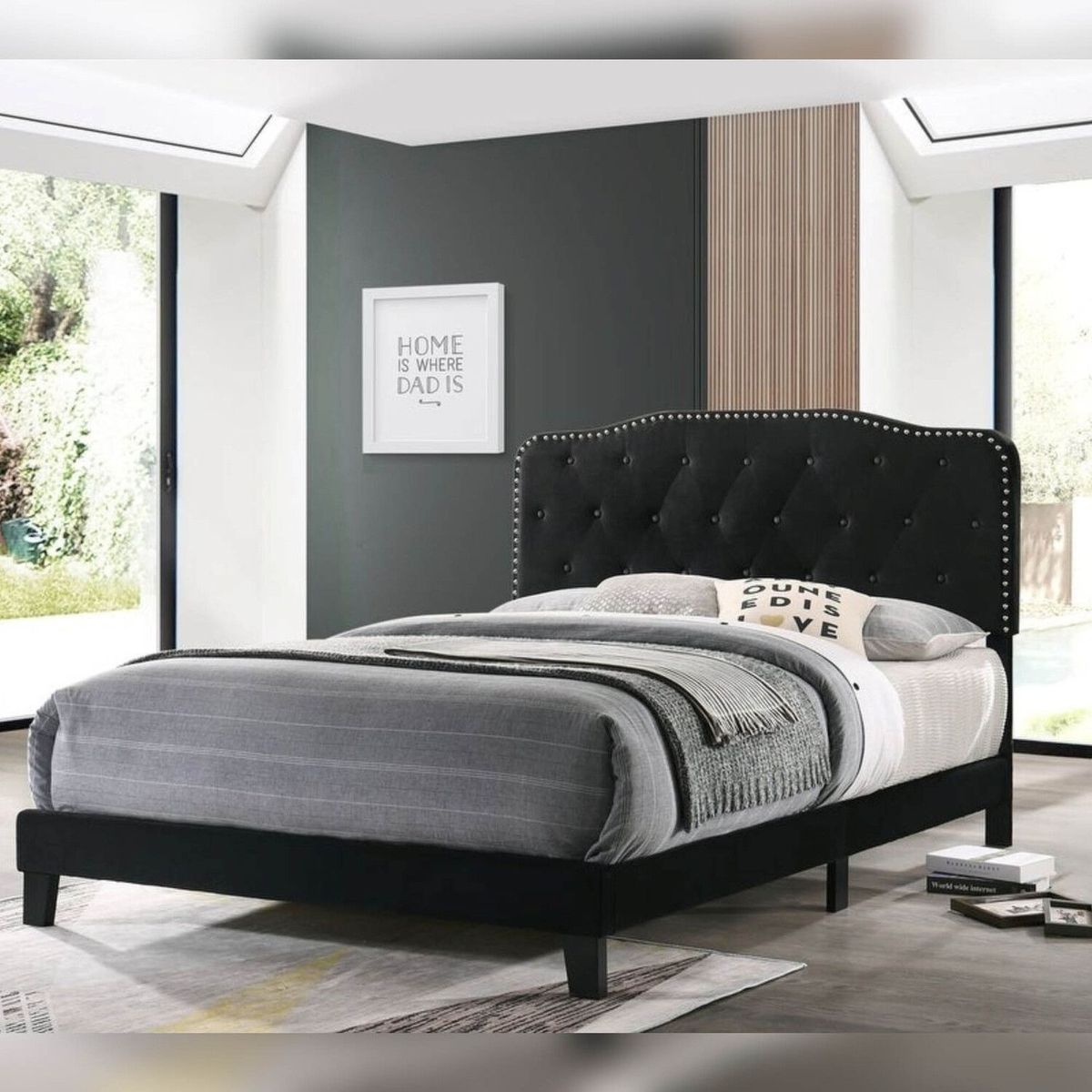 KAIU HOME - COMBO PRISMA 100X190 BASE + CABECERO NEGRO